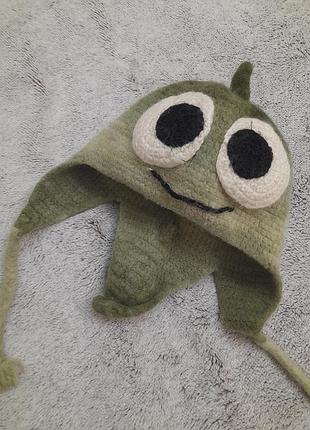 Дитяча зимова шапка вовна 2-3 роки. # 306#