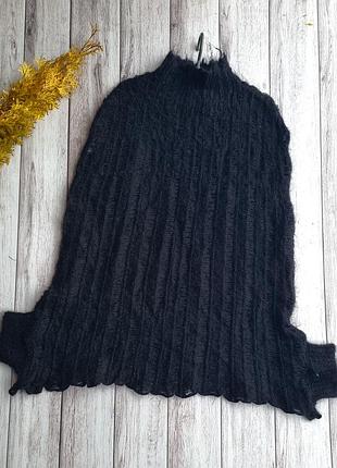 Antoine akopian пончо шерстяное дизайнерская франция вязаное