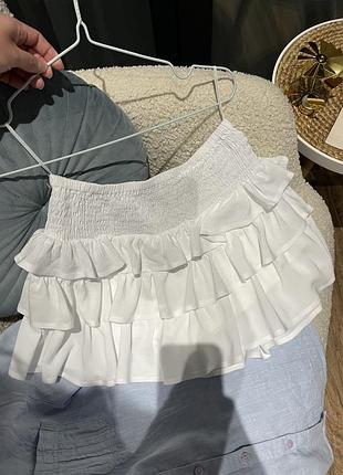 Нова ніжна міні спідниця з шортиками primark