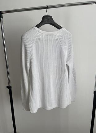 Преміальний пуловер светр tommy hilfiger з v-вирізом (100% pima cotton) 5