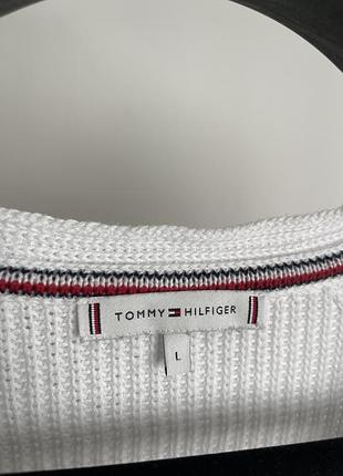 Преміальний пуловер светр tommy hilfiger з v-вирізом (100% pima cotton) 7