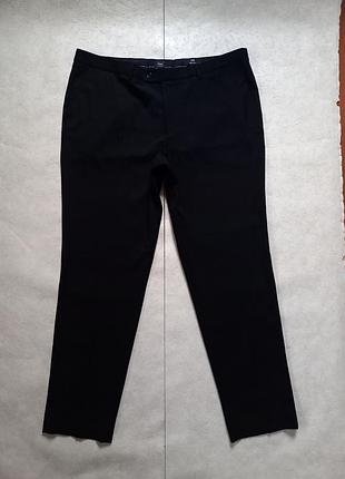 Брендовые классические черные штаны брюки с высокой талией на высокий рост c&a, 20 размер.