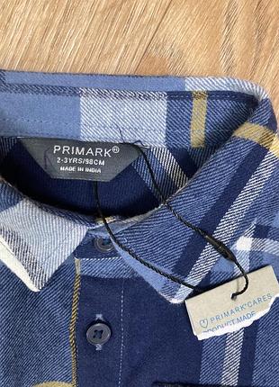 Дитяча тепла рубашка в клітинку 2