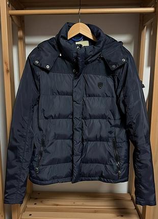Куртка scotch &amp; soda amsterdam couture (модель q No 325566) - это стильная короткая пуховая (puffer) куртка размера xl в темно-синем (navy blue) цвете.