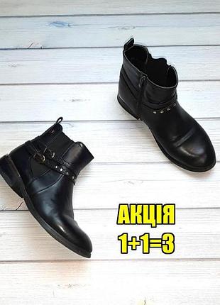 💥1+1=3 базовые черные ботинки полуботинки m&amp;co, размер 37