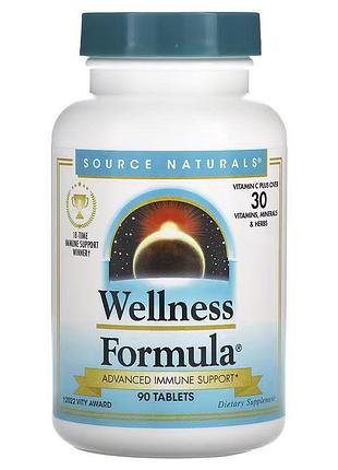 Натуральная добавка source naturals wellness formula, 90 таблеток