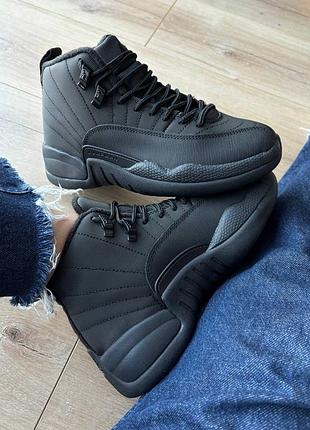 Jordan 12 retro winterized triple black 5