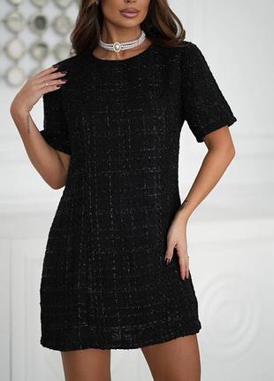 Твидовое платье мини 5