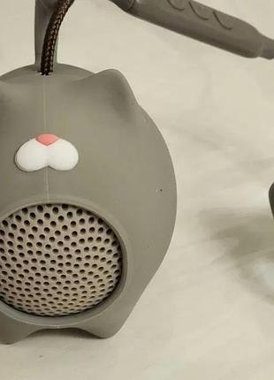Портативна bluetooth-колонка котик cartoon wireless speaker cat dy-501