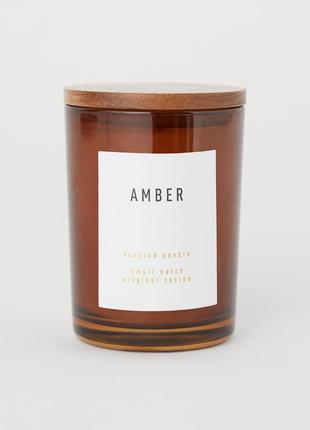 Ароматична свічка h&m home amber бурштин