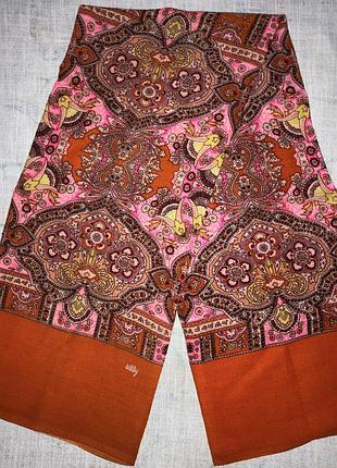 Oilily женский винтажный шарф шалик бохо пейсли