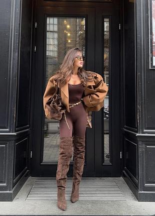 Комбинезон коричневый,утеплённый,на фотосессию