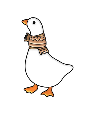 Пена значок гуся