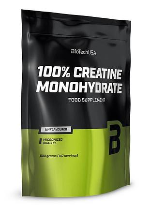 Креатин biotech 100% creatine monohydrate, 500 грамм (пакет)