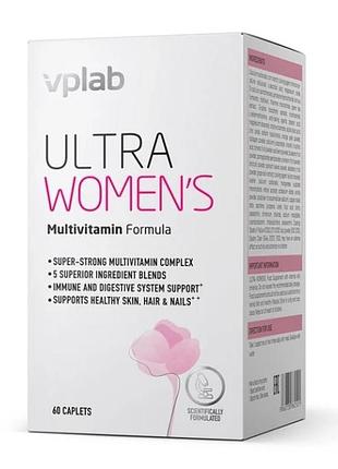 Вітаміни для жінок vplab ultra women's multivitamin, 60 каплет