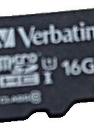 Карта флэш памяти б/у verbatim microsdhc 16gb uhs-i u1 class 10