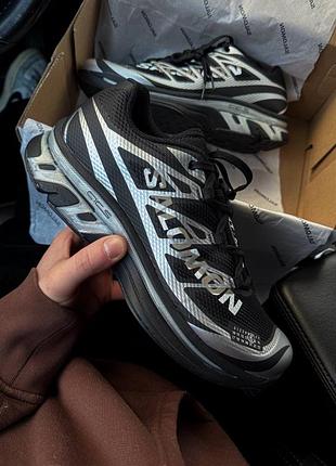 Кросівки mm6 maison margiela x salomon black