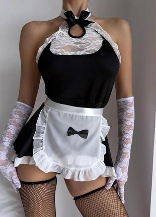 Чорний комплект покоївки