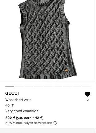 Жилет gucci old money m original