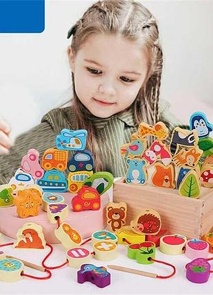 Развивающая игрушка-шнуровка c 75542 для малышей