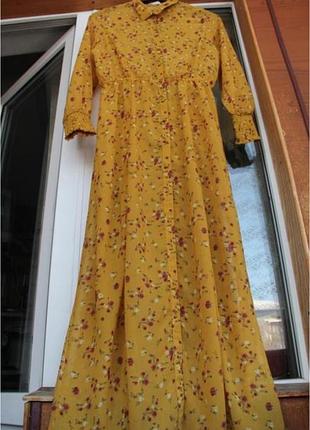 Плаття, сукня, довге, літнє, в квіти