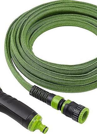 Розтягуючий садовий шланг gardenline 7.2–15 м з мультифункціональним розпилювачем гнучкий без скручування 1/2" (12,7 мм)