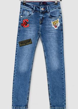 Джинси дитячі для хлопчиків, колір синій, 247r9410