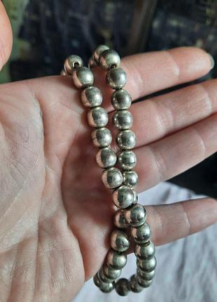 Винтажное металлическое ожерелье 47 см.