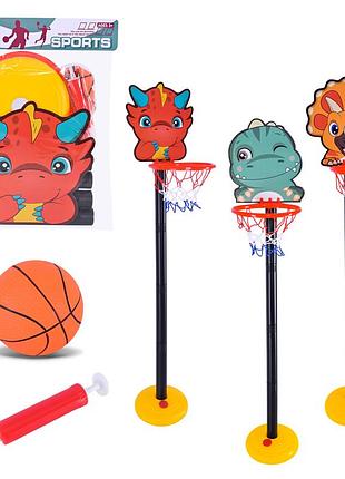 Набір для гри у баскетбол арт. jh-55/54/53 (48шт/2) стійка з м'ячем,висота 110 см