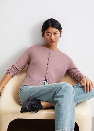 Джемпер на ґудзиках светр кардиган джемпер з тонкої вовни вовняний светр