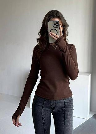 Лонгслів в рубчик