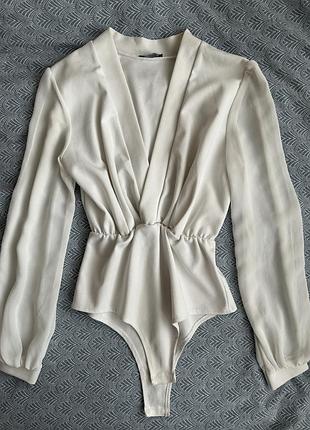 Білий боді boohoo