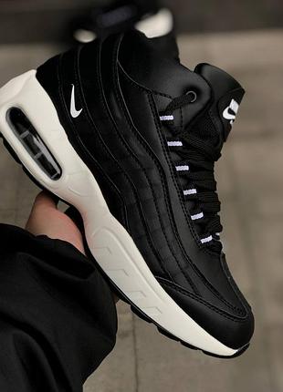 Кросівки чоловічі, шкіряні, зима, nike air max 95