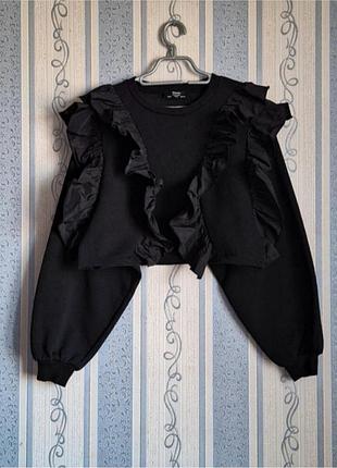 Утепленный свитшот на флисе bershka