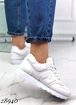 Зимние кроссовки new balance белая буква✔️1 фото