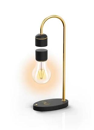 Антигравитационный светильник-ночник yarko левитирующая декоративная лампа в стиле лофт c беспроводной зарядкой