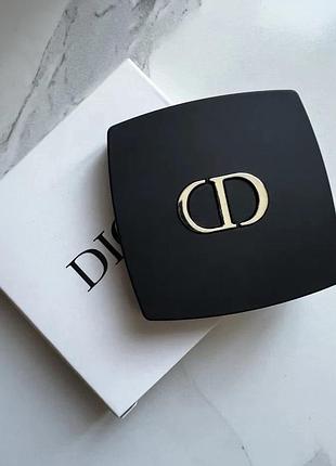 Зеркало карманное в стиле бренда / черное / матовое / раскладное в коробке