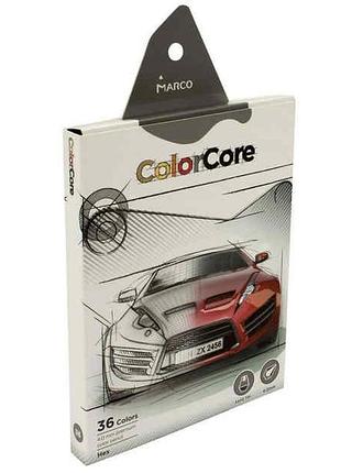 Олівці colorcore marco 36 кольорів