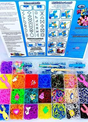 Набор для плетения из резинок fashion loom 8400 шт с аксессуарами