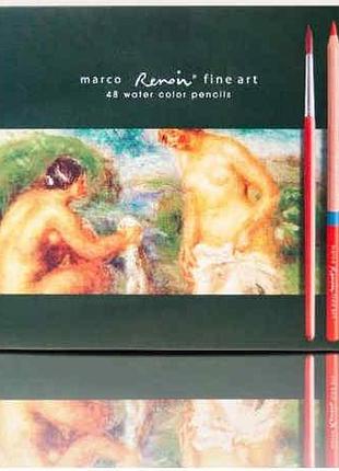 Акварельні олівці marco renoir fine art aqua 48 кольорів