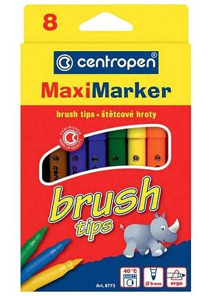 Набор фломастеров centropen brush 8 шт