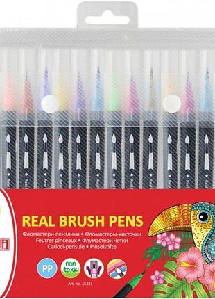 Фломастеры-кисточки maxi real brush 18 цветов