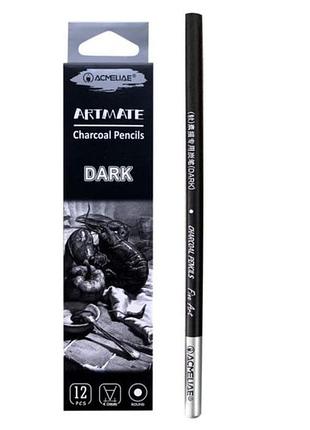 Олівці вугільні dark artmate acmeliae 12шт