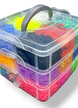 Набор для плетения из резинок 3-ярусный fashion loom bands euro 10000