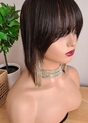 Челка маківця топер 100% натуральне волосся.