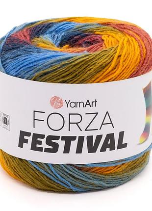 Носочная пряжа yarnart forza festival, 2905
