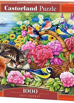 Пазл ленивое воскресенье 1000 деталей castorland