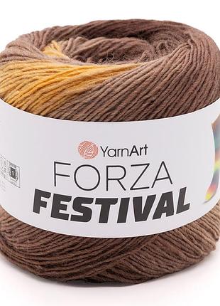 Носочная пряжа yarnart forza festival, 2901