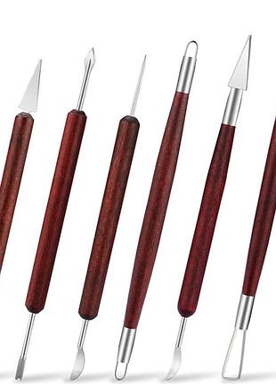 Набор инструментов для моделирования и скульптуры 6 предметов