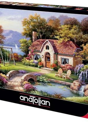 Пазл коттедж у каменного мостика 1500 елементов anatolian